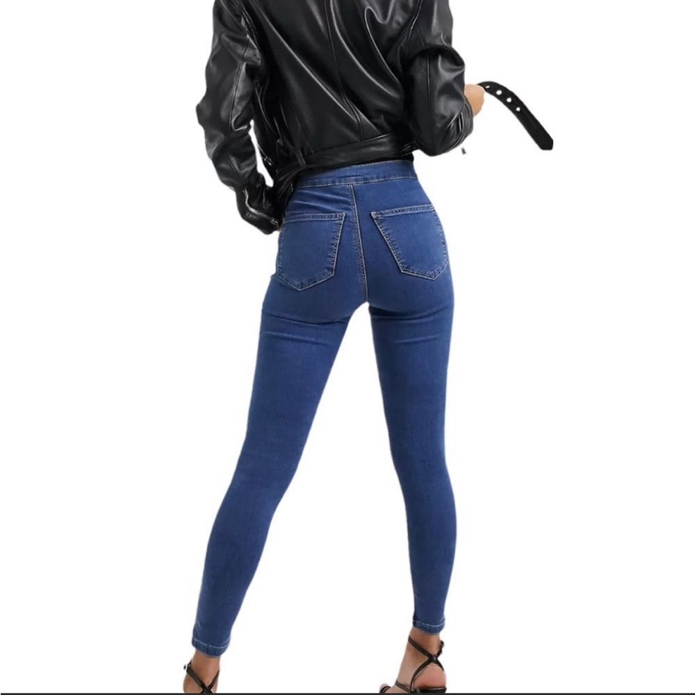 TOPSHOP Moto Joni High Waist Skinny Blue Jean Size W34 L36